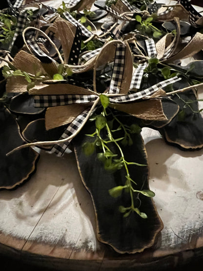 Primitive Cow Ornament