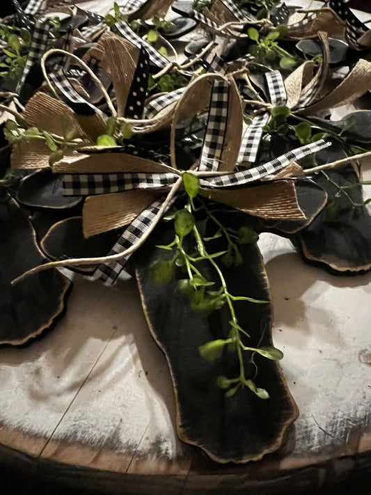 Primitive Cow Ornament