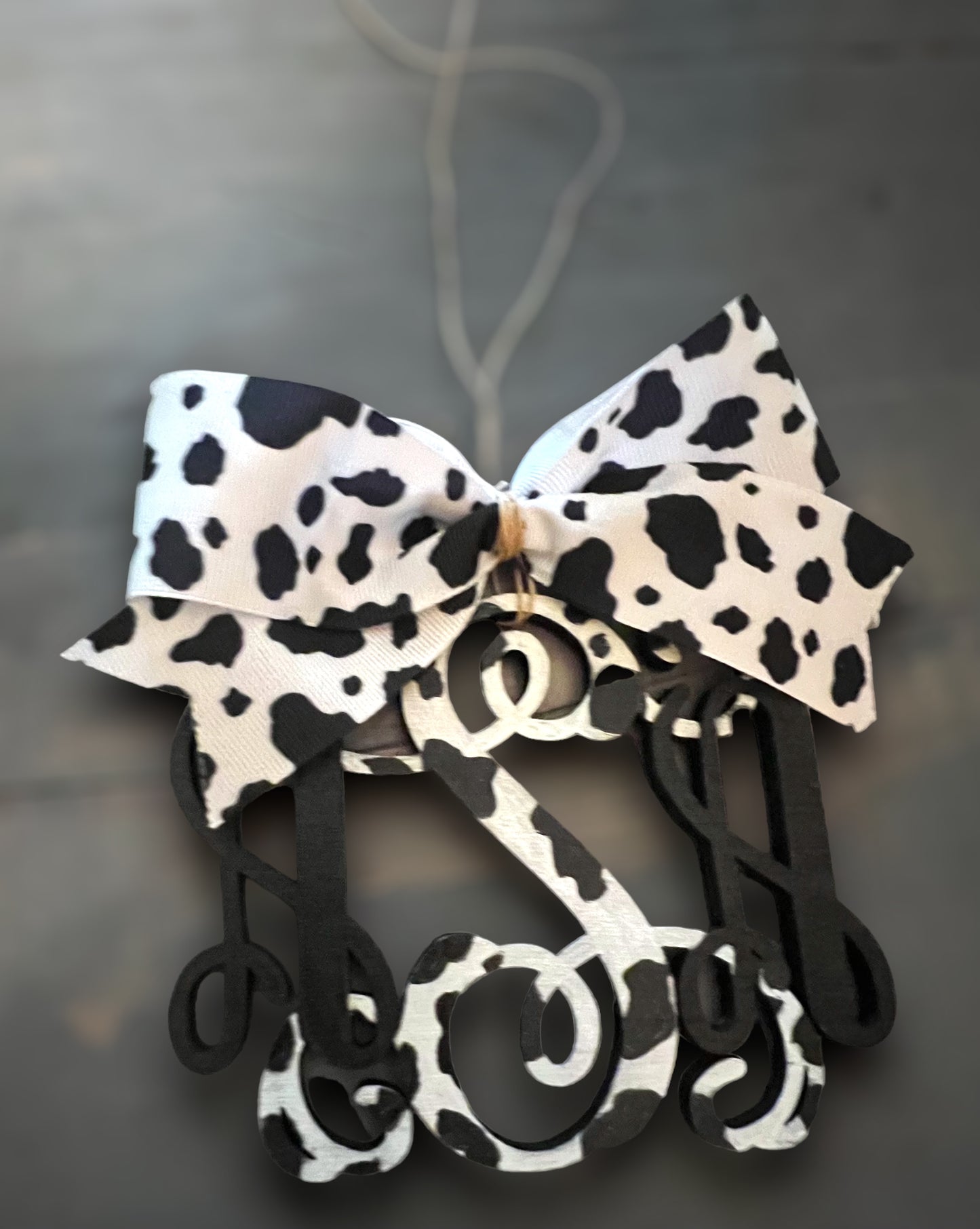 Cow Print Car Charm