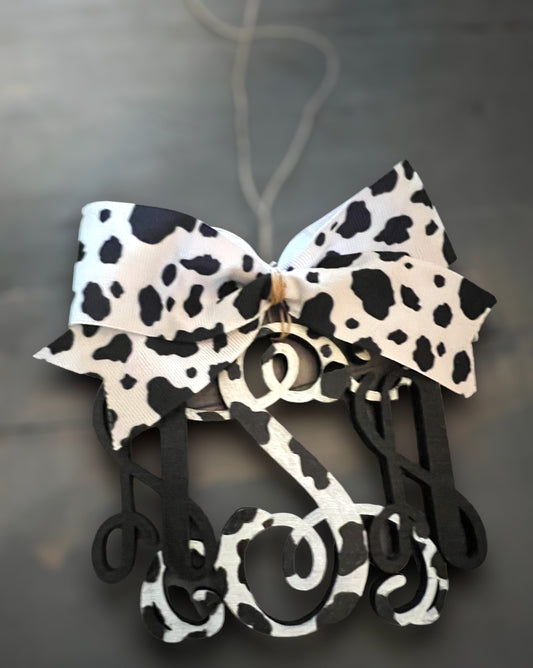 Cow Print Car Charm