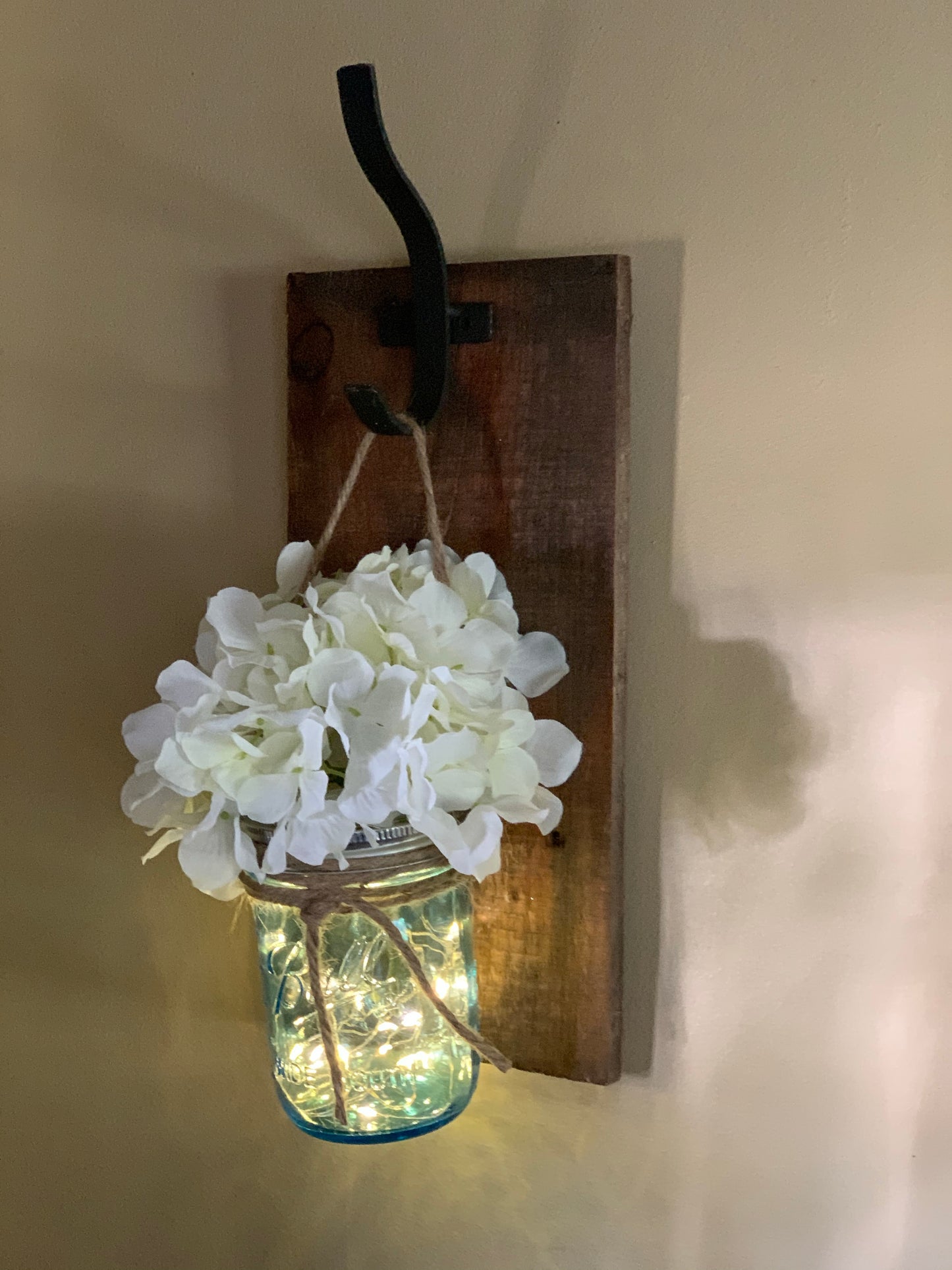 Set of 2 Mason jar Sconces