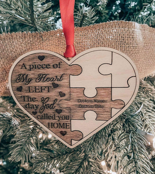 “A piece of my heart” Ornament