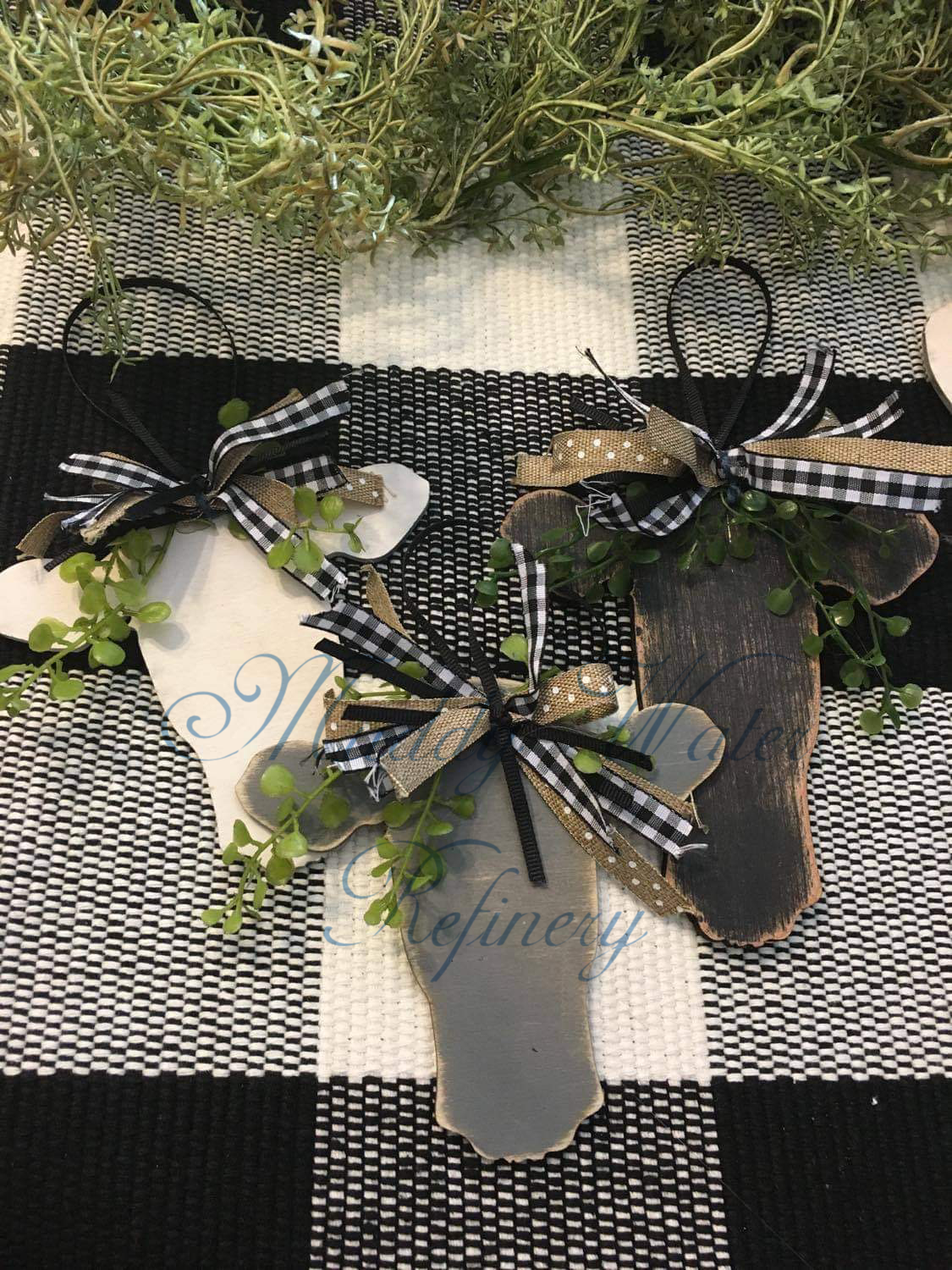 Primitive Cow Ornament