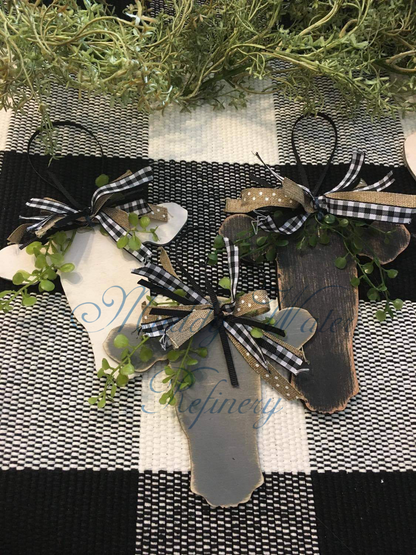 Primitive Cow Ornament