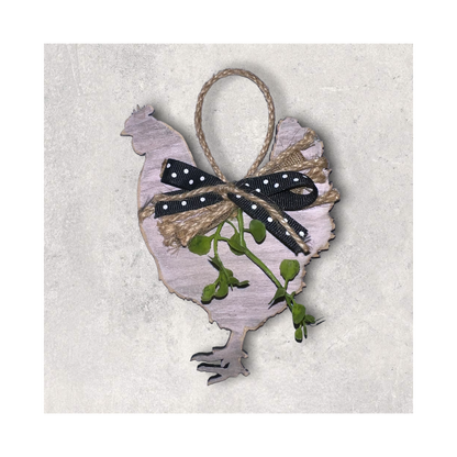 Farmhouse Chicken Ornament