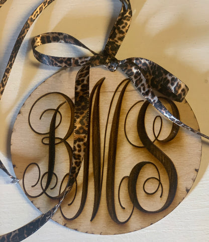 Monogram car charms